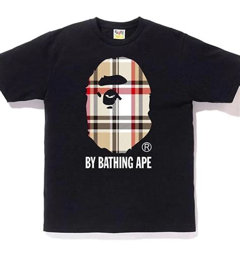 burberry x bape|Burberry bathing ape shirt.